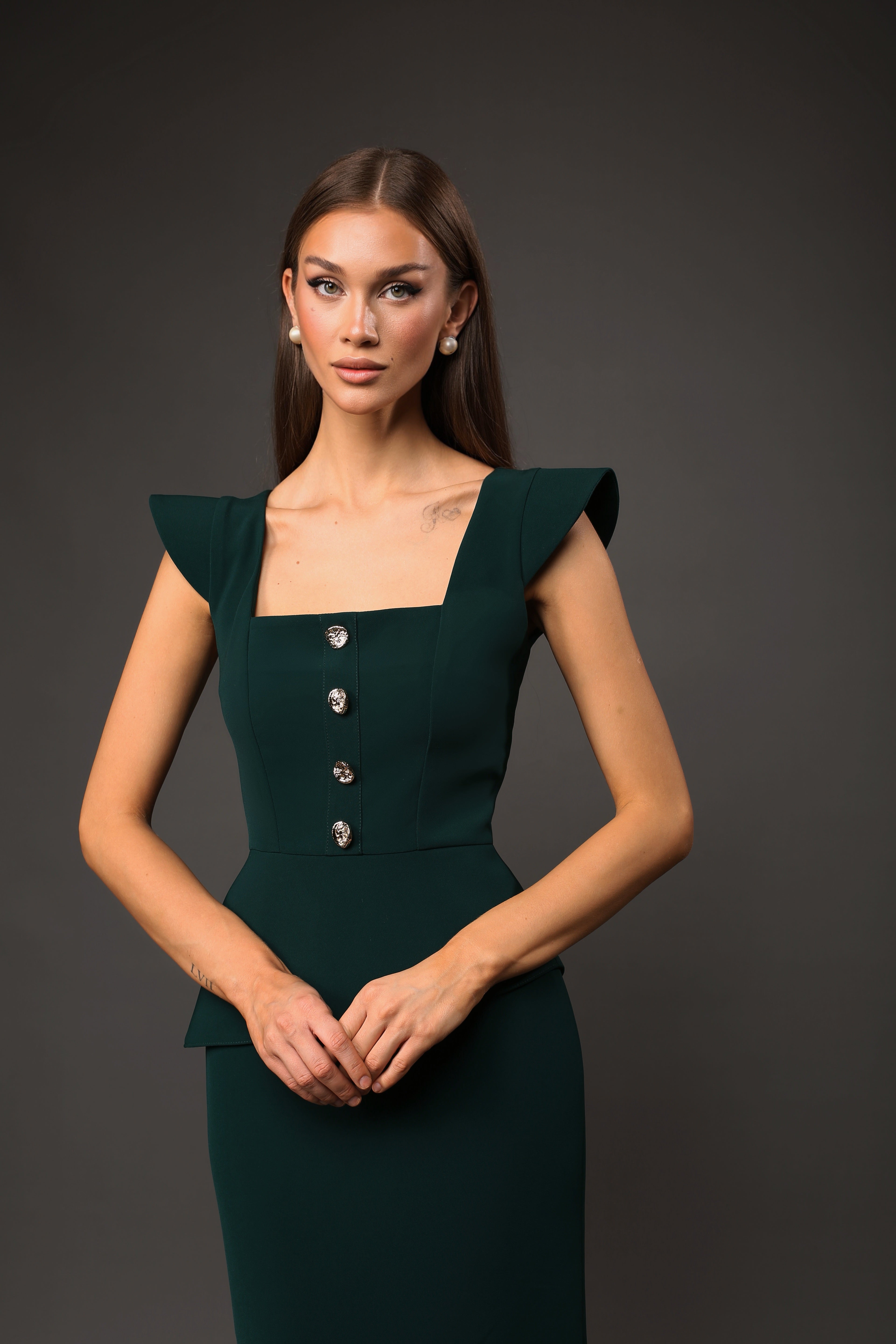 Umbrella Dress-Green