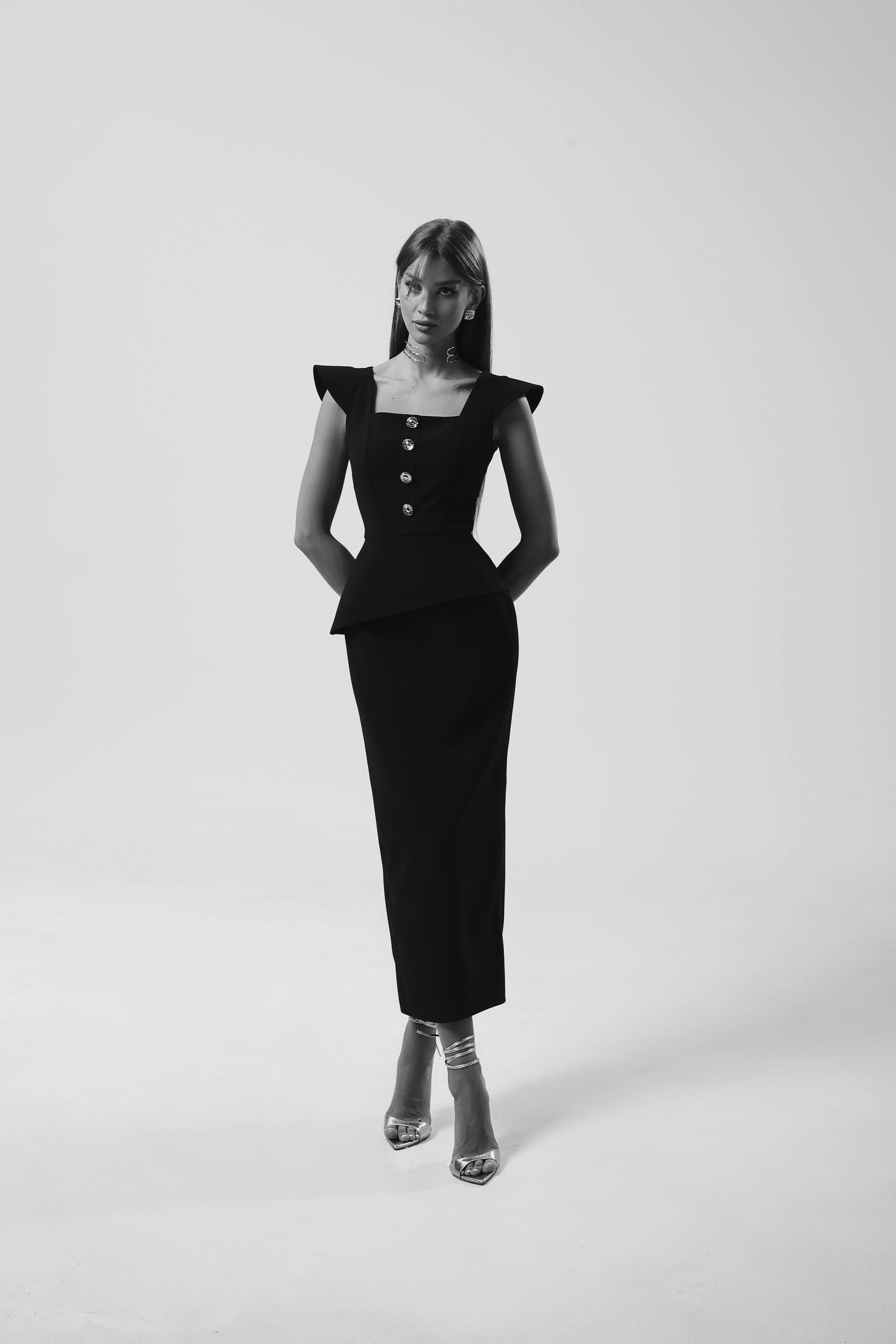Umbrella Dress-Black