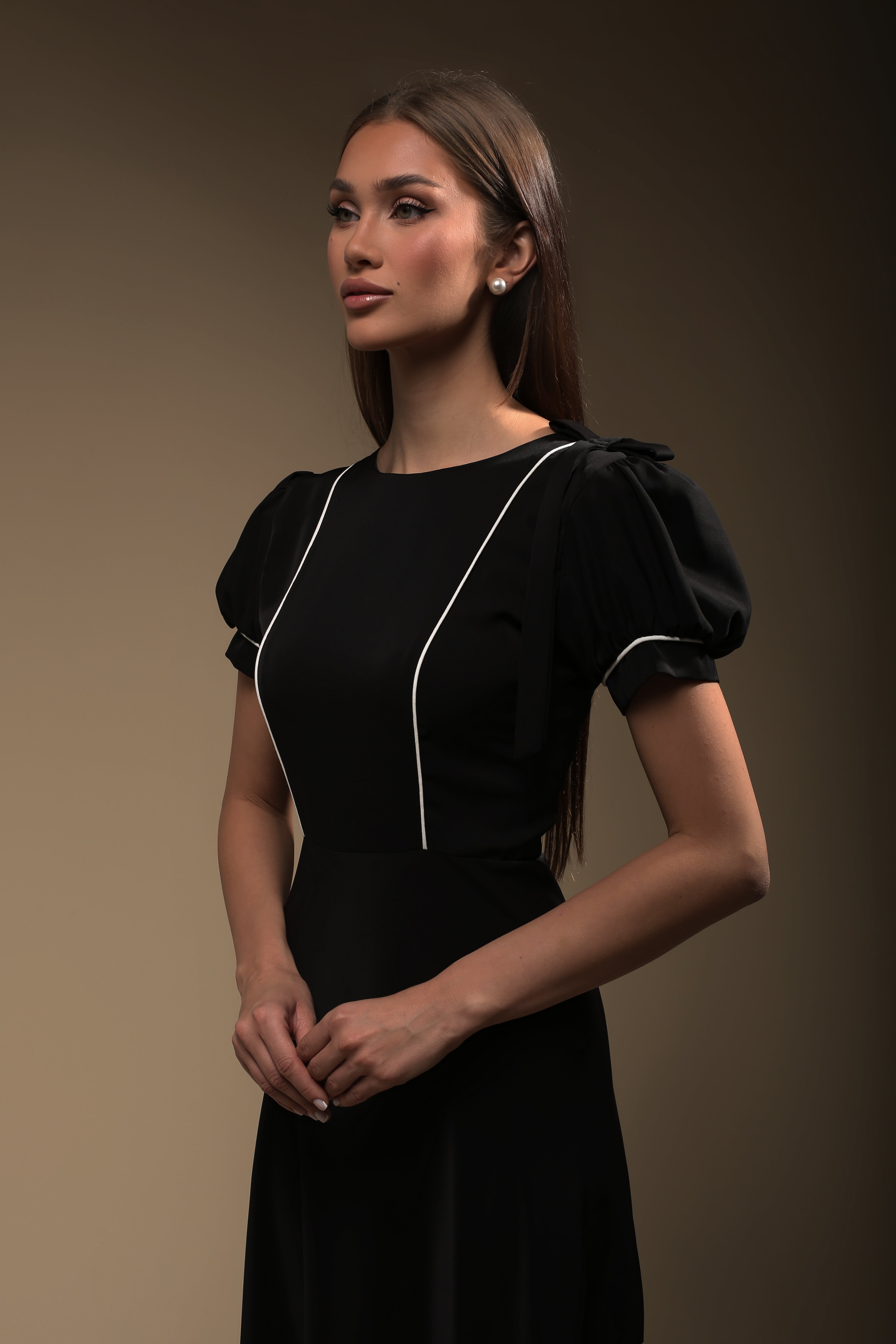 Midnight Charm Bow Tie Dress