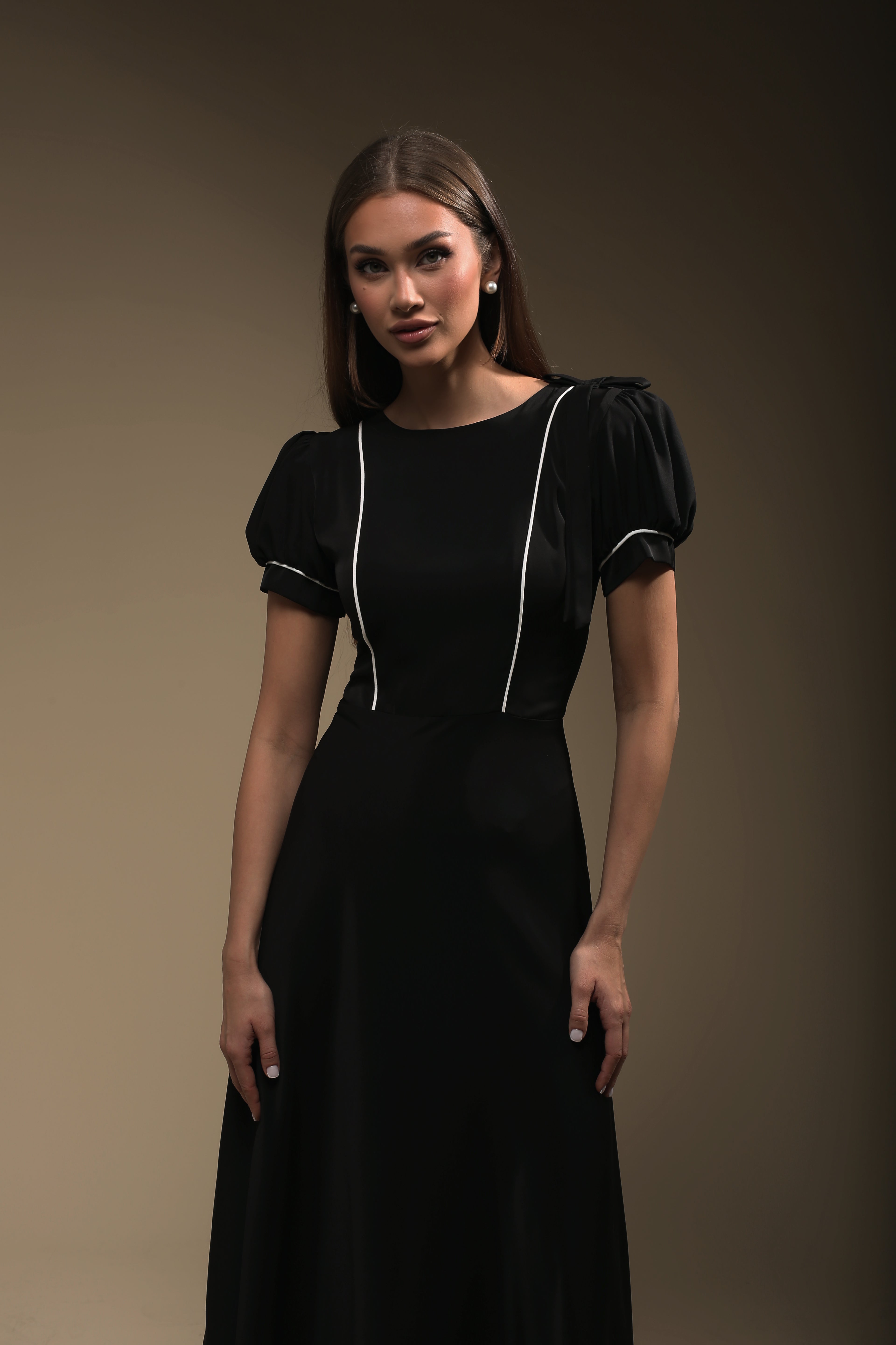 Midnight Charm Bow Tie Dress