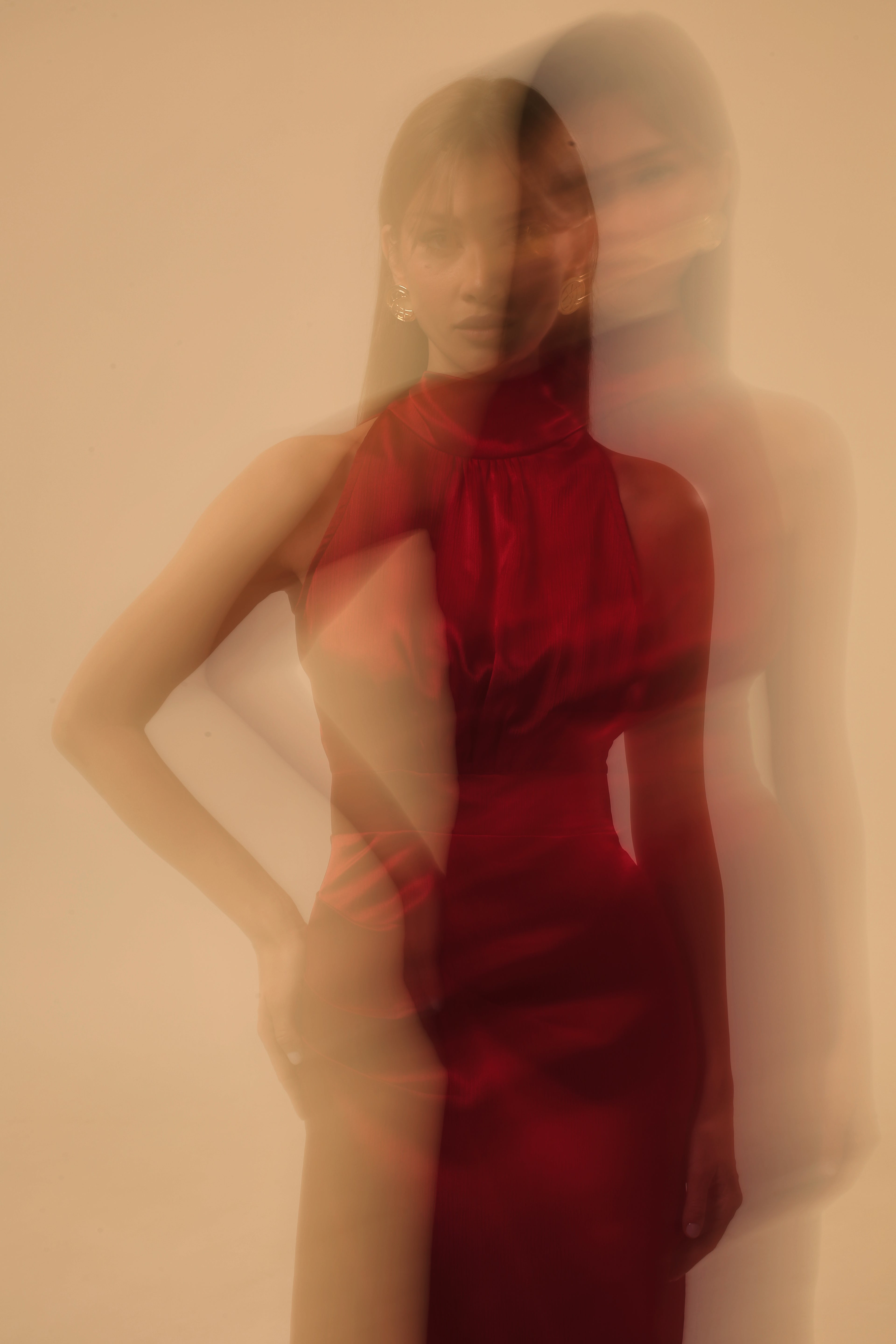 Fiery FêTe Asymmetrical Dress In Red