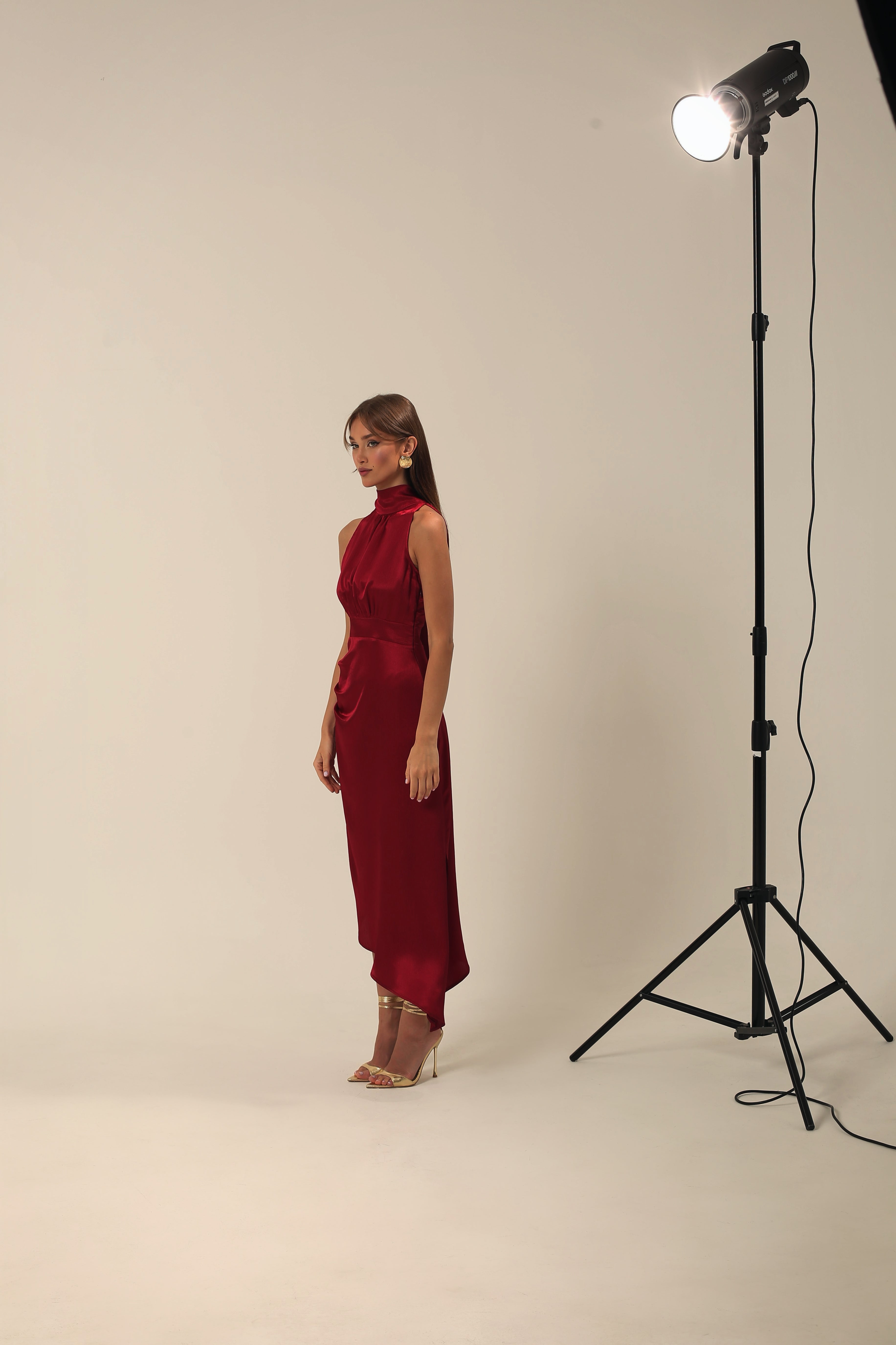 Fiery FêTe Asymmetrical Dress In Red