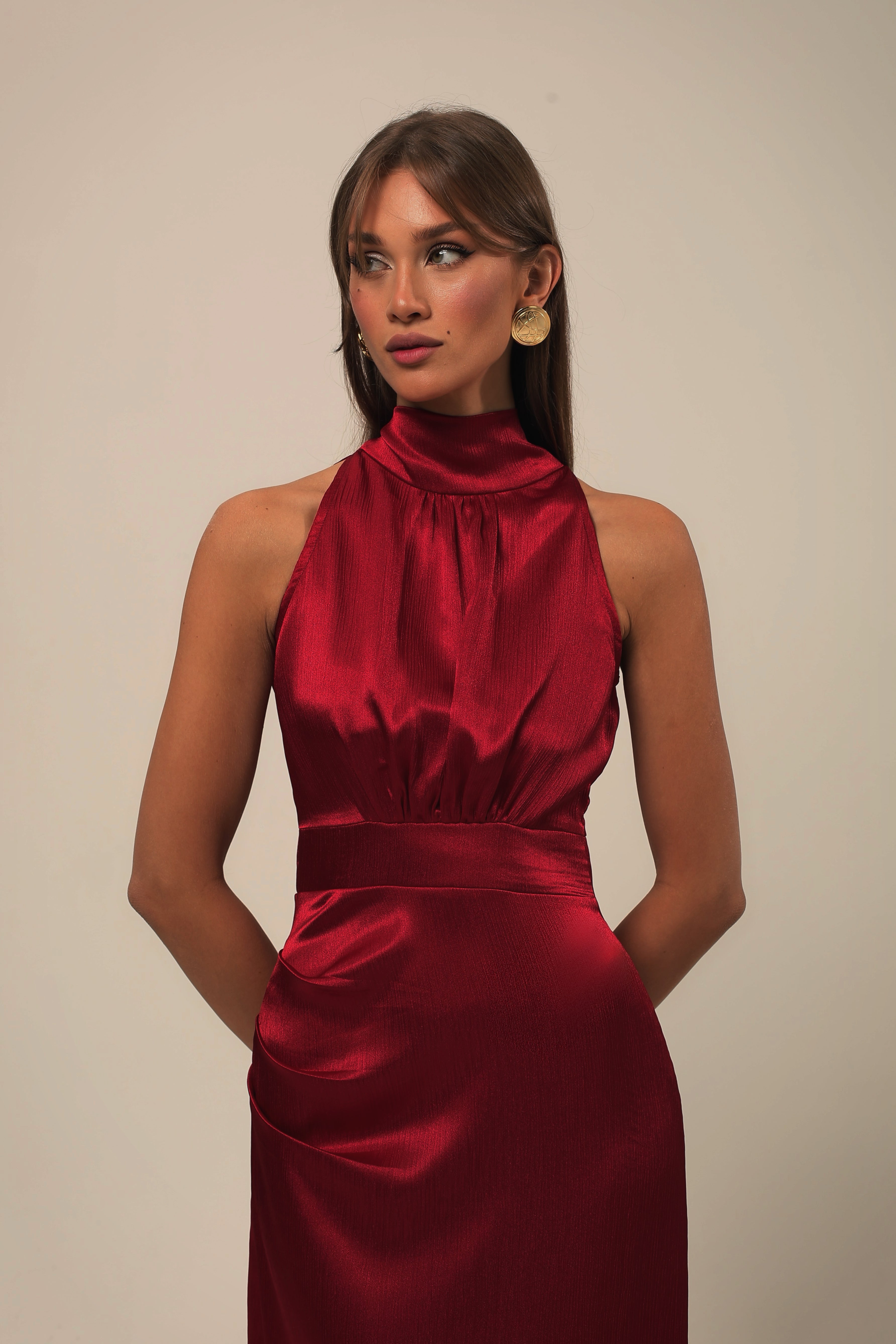Fiery FêTe Asymmetrical Dress In Red