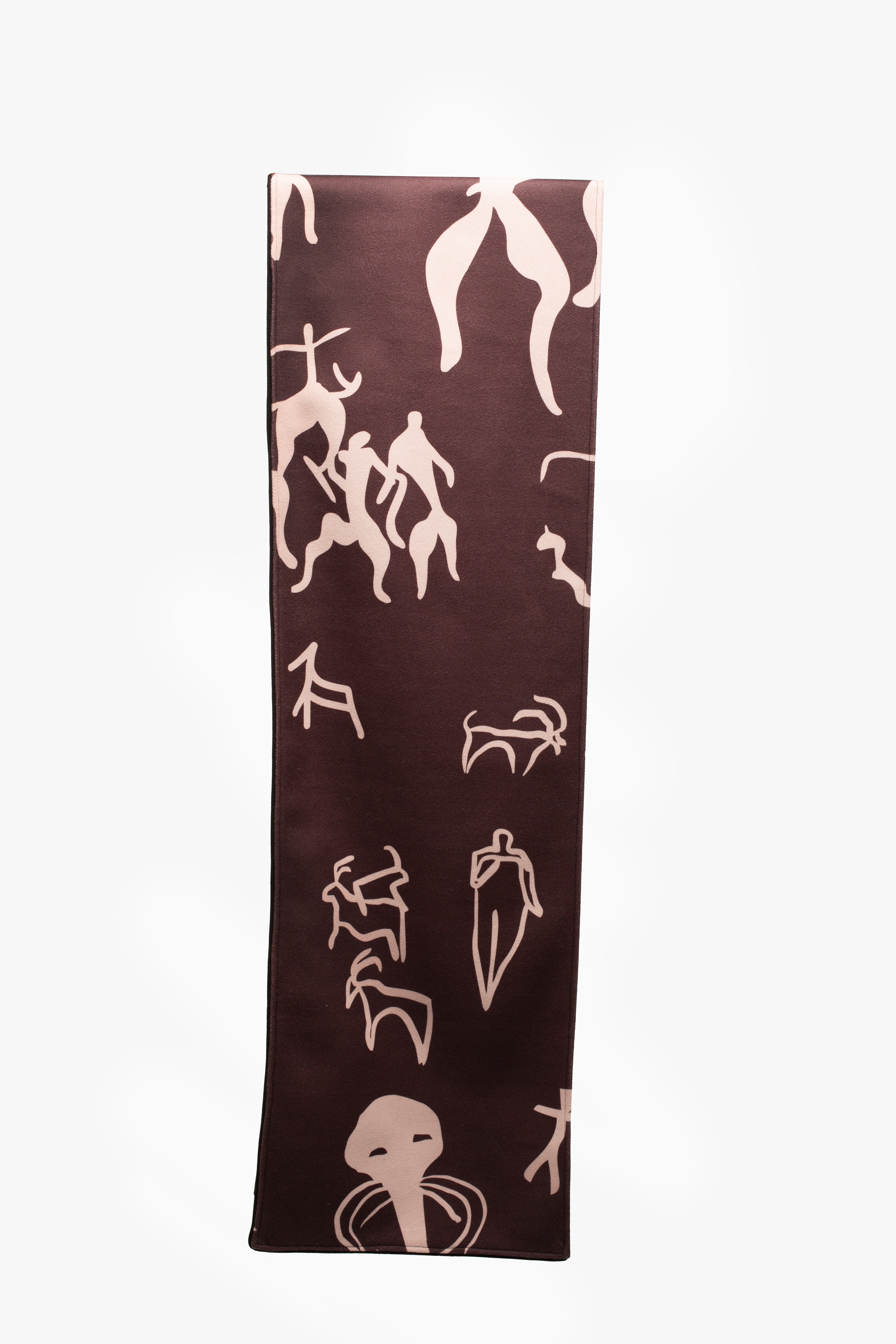 Burgundy Gobustan Heritage Scarf