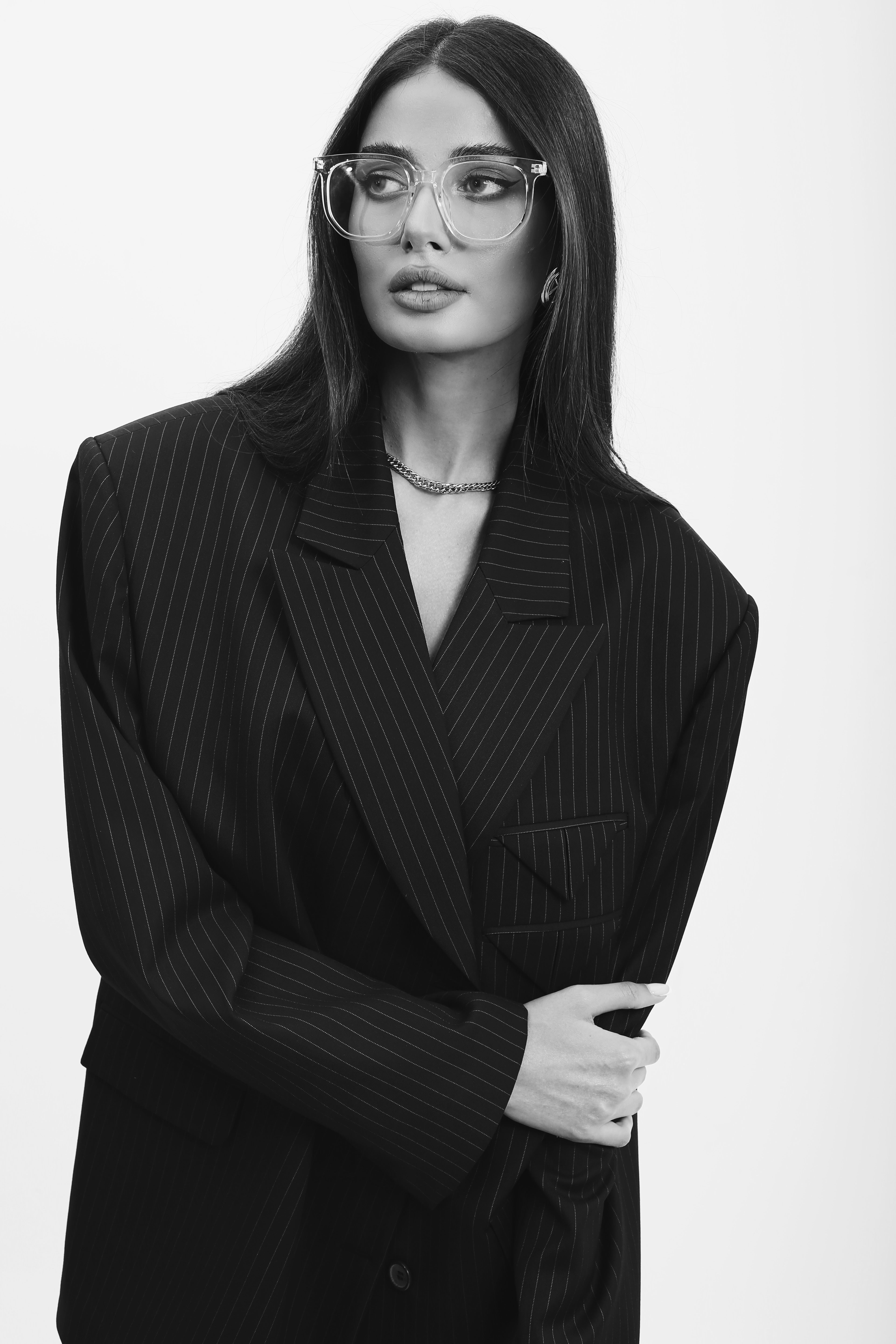 Vintage Black Stripe Grandeur Blazer