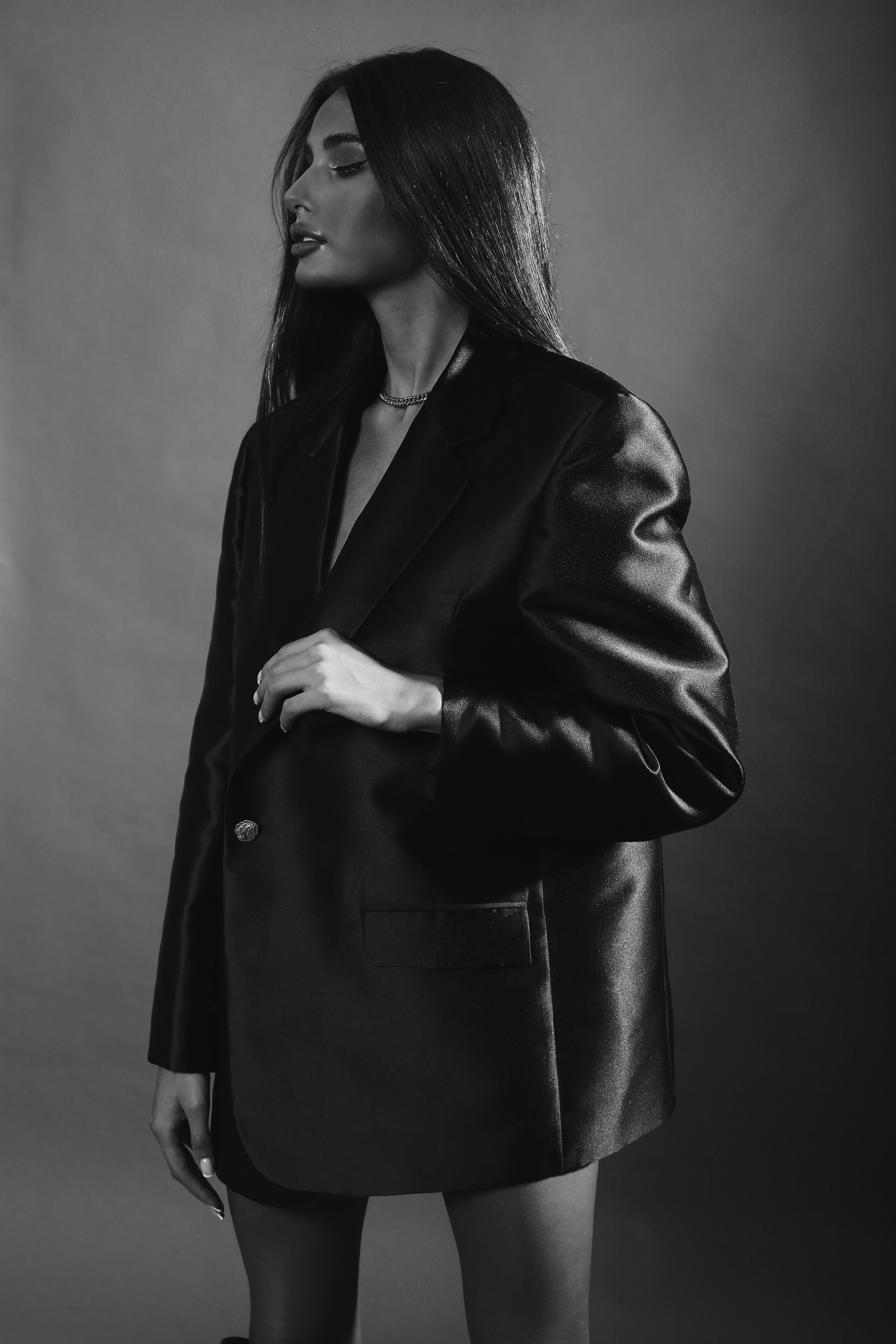 Vintage Black Stripe Grandeur Blazer