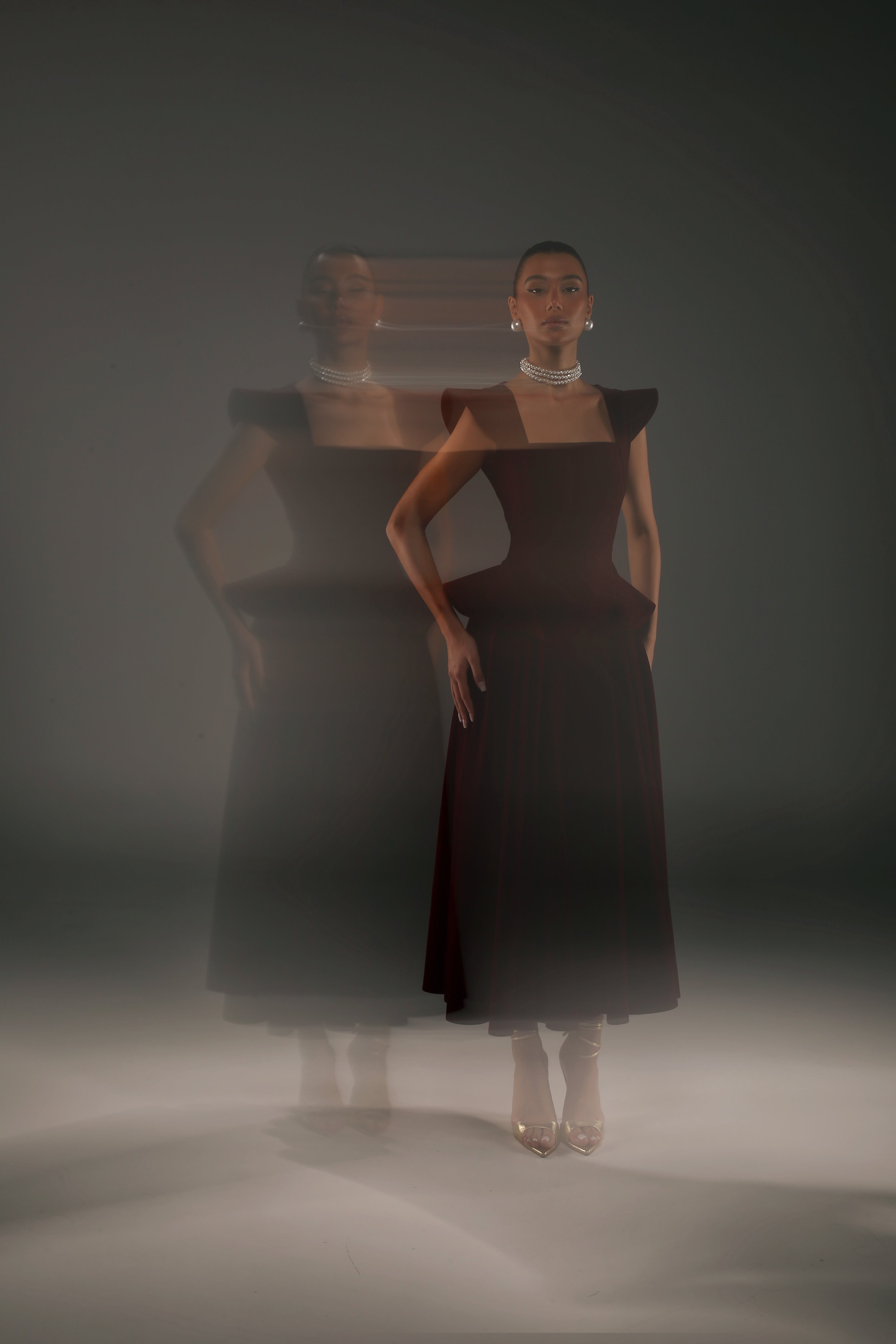 Burgundy Carol Dress